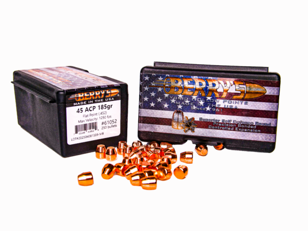 .45 (.452) 185gr Flat Point - Image 2