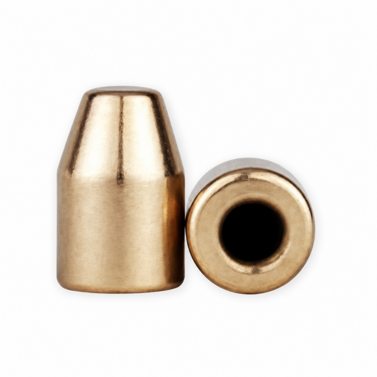 9mm 124gr Hollow Base Flat Point Thick Plate