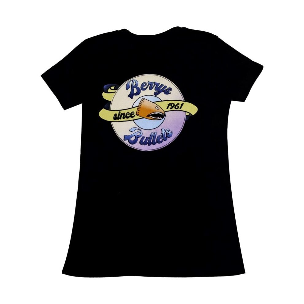 Black 1961 Logo Women s Shirt Berry s Bullets black-1961-logo-women-s-shirt-berry-s-bullets