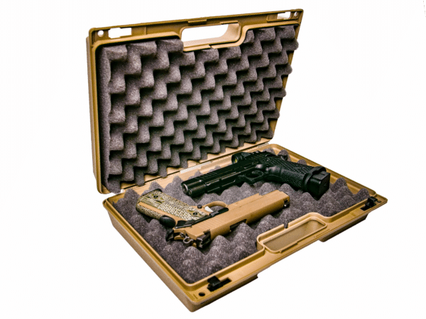 Berry's Double Pistol Case- Tan