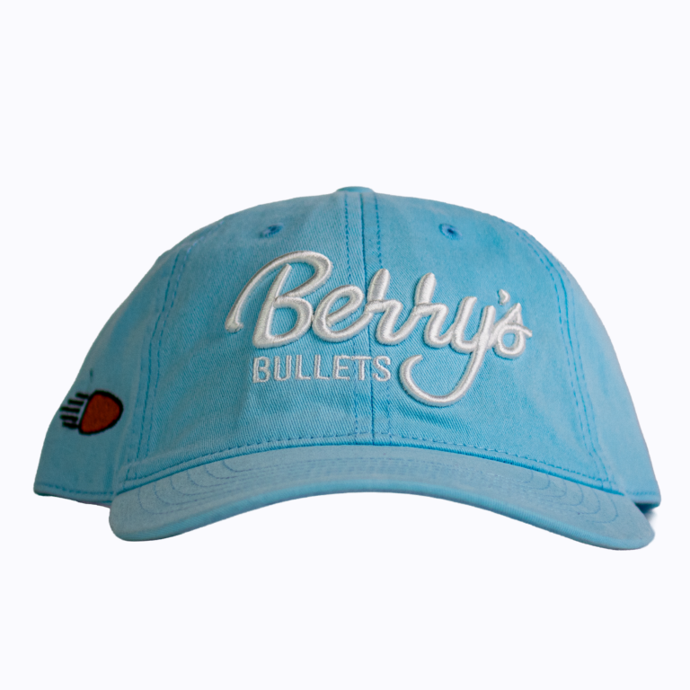Berry's Script Logo Powder Blue Adjustable Hat